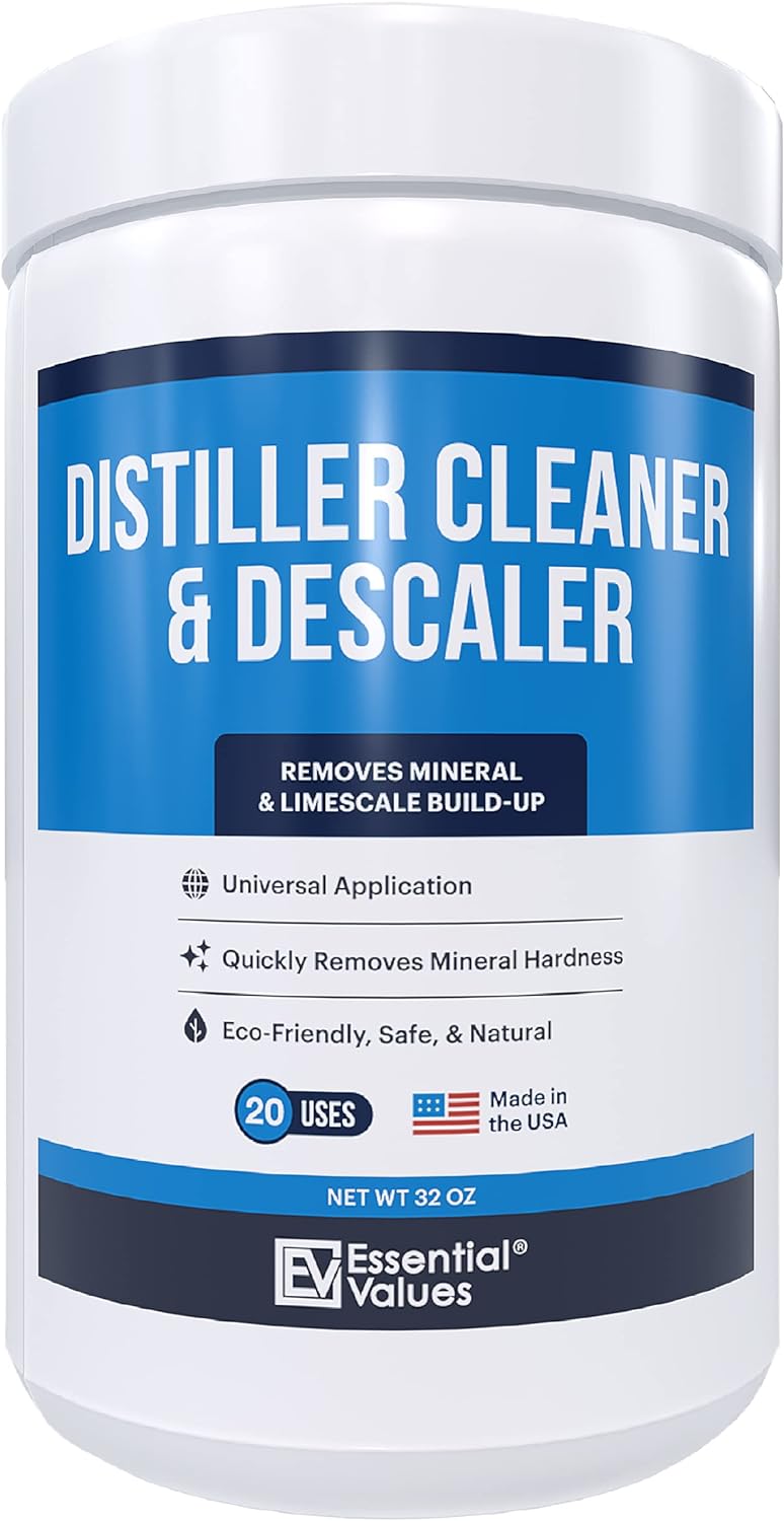 Citric Acid Powder Cleaning for Water Distillers - Bulk 2 LBS Universal Descaler for Distilling Machines, Kettles  More - Remove Limescale  Mineral Buildup Fast - For Waterwise  Other Brands