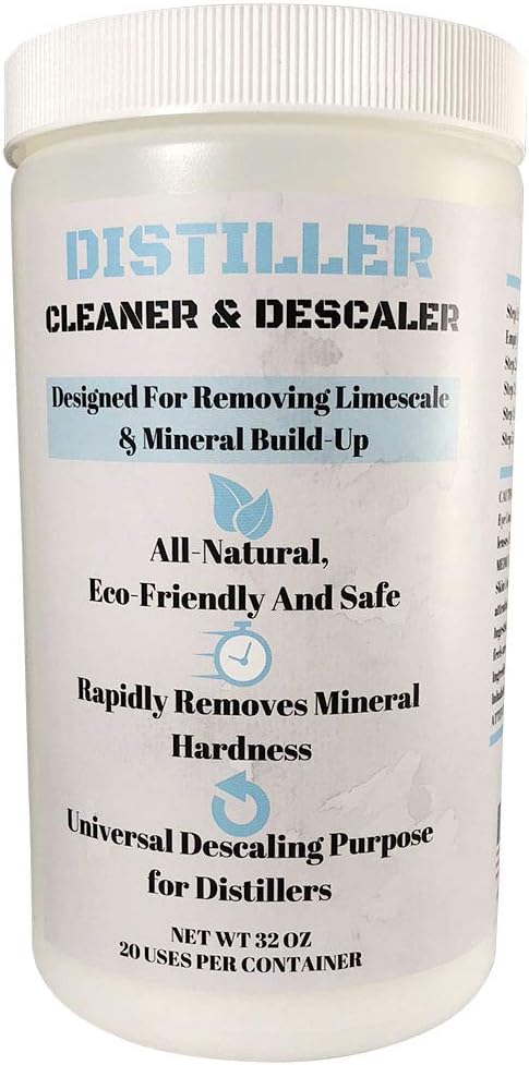 Water Distiller Cleaner  Hard Water Descaler - 2 lbs, 20+ uses - Citric Acid Descaler for Distillers, Kettles, and more - Fast, Effective, All-Natural Limescale Remover