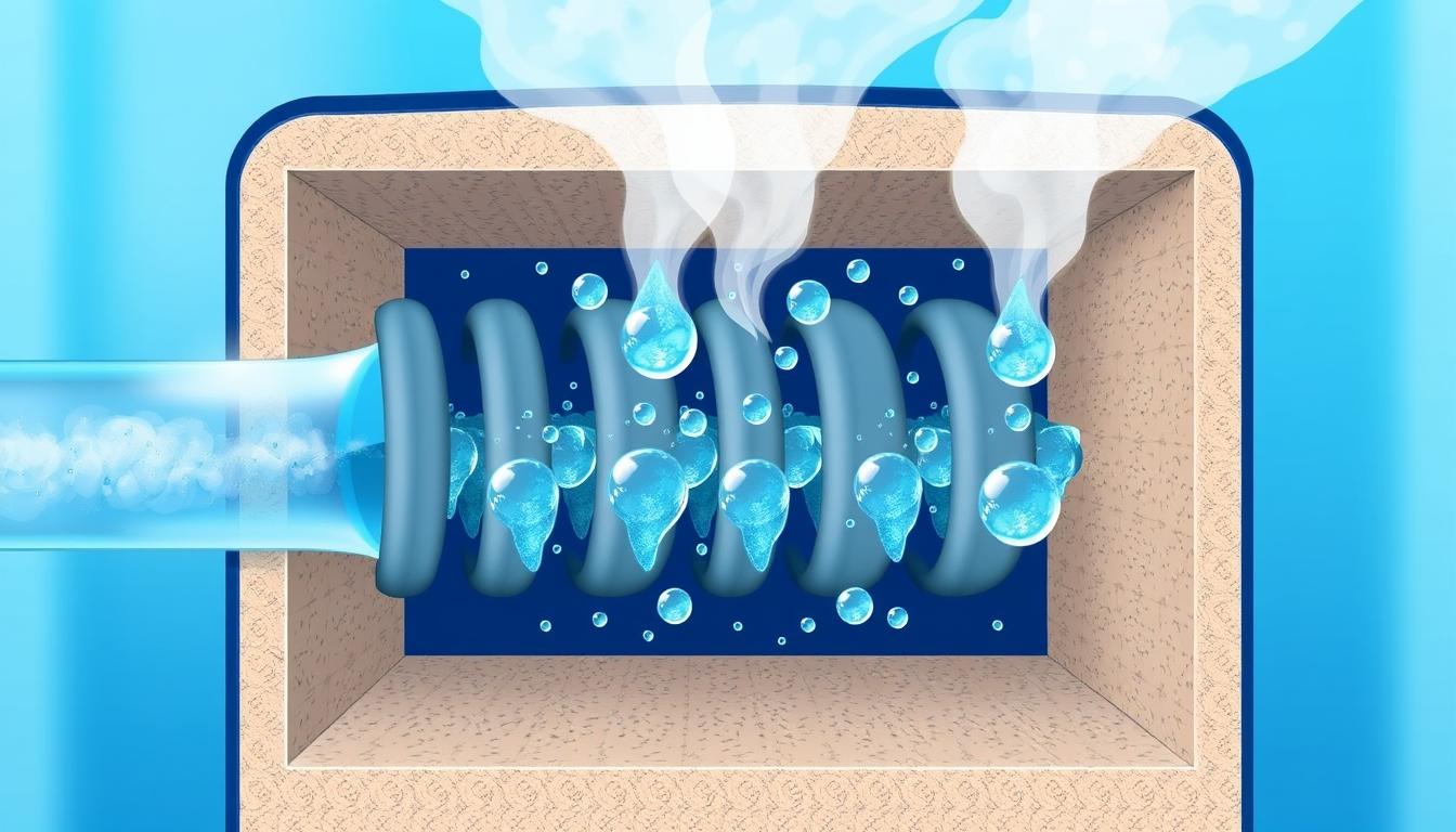 Steam condensing inside water distiller coils