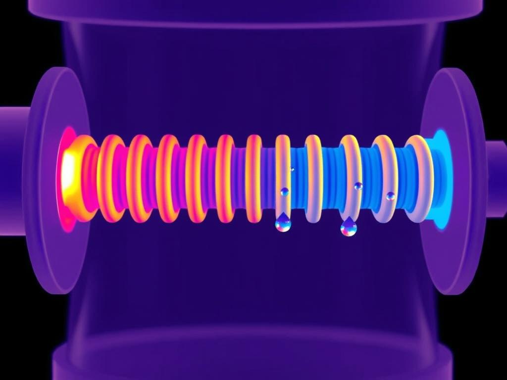 Temperature gradient visualization in condenser coils